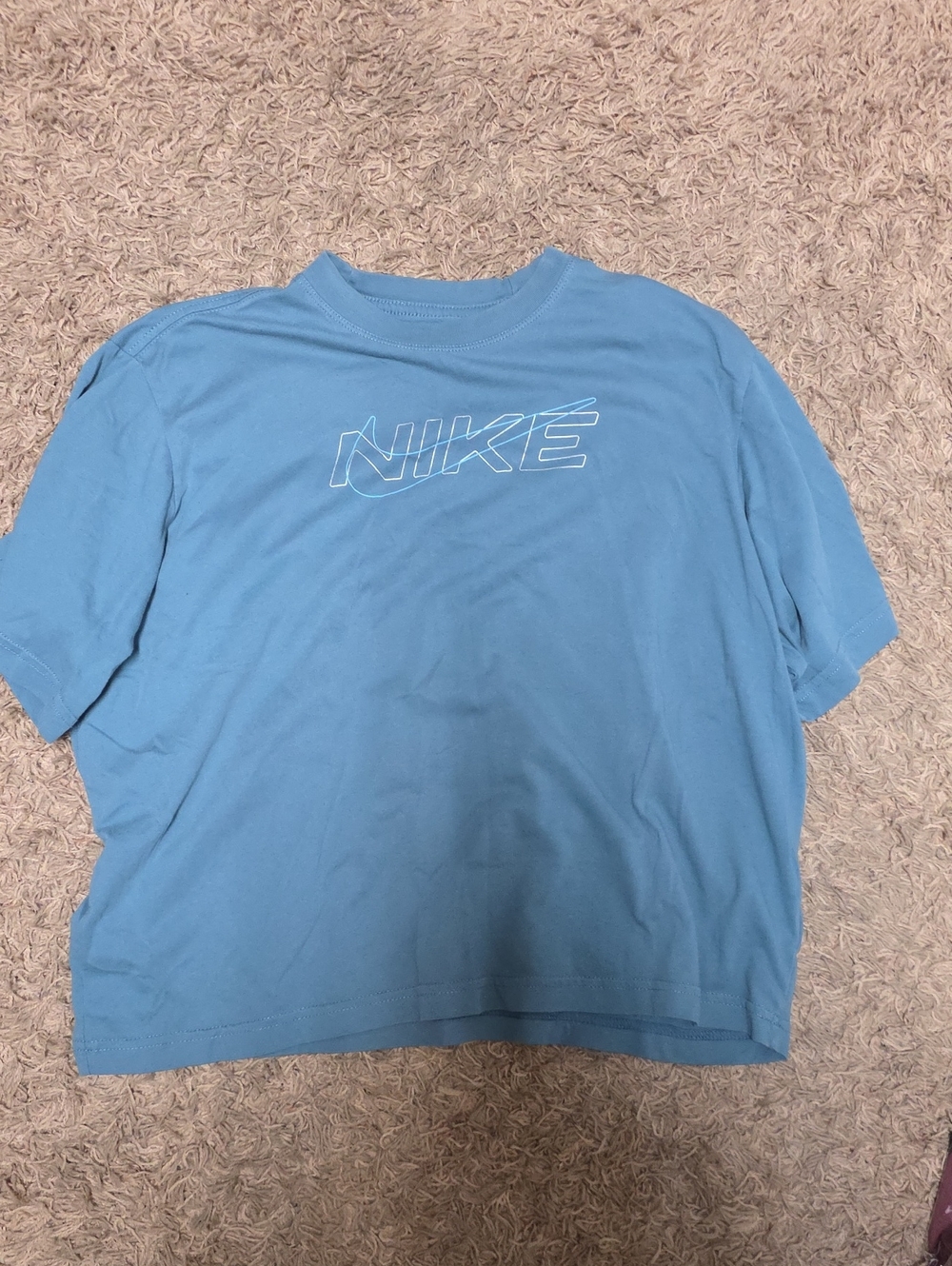 Nike Light Blue Short Sleeve Logo Tee